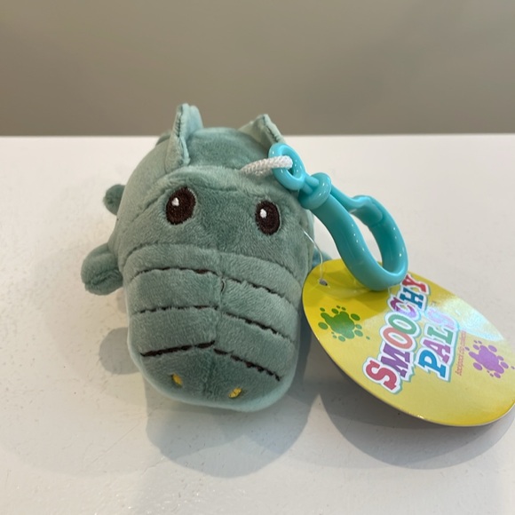 NWT 4” Smoochy Pals Crocodile 🐊 Squishy Backpack / Bag Clip by Linzy Toys - Picture 3 of 4